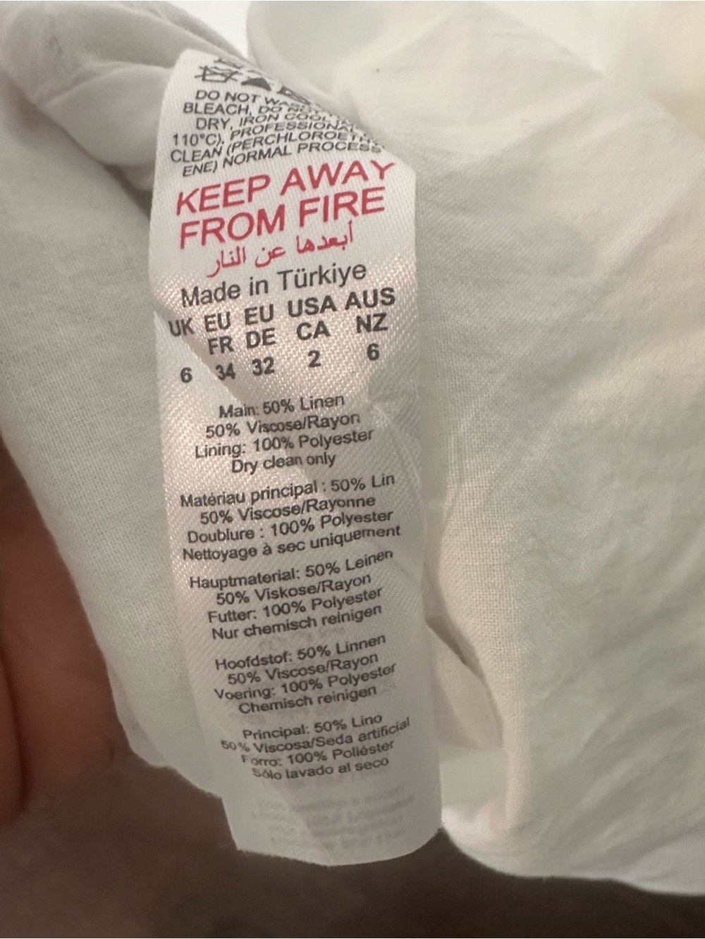 Karen Millen Ivory Linen Blend Maxi Dress 2 - Picture 6 of 7